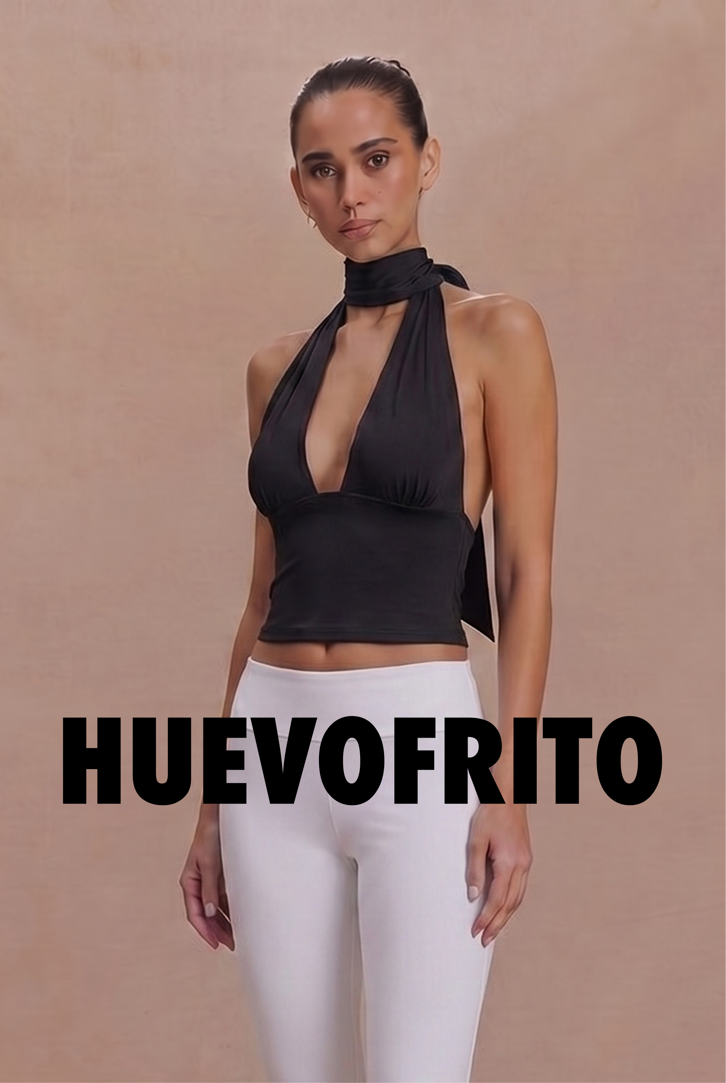 Summer new sexy neck strap low-cut back hollow camisole top